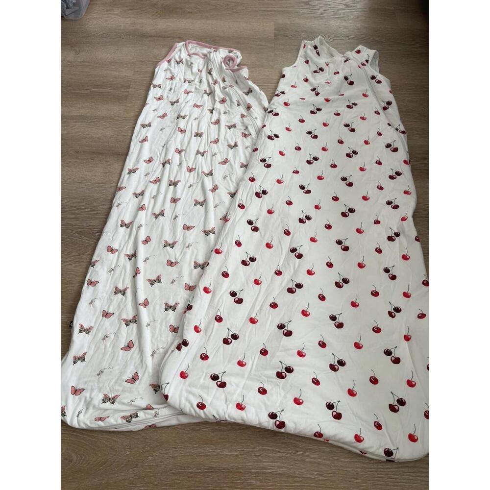 Kyte Two baby bamboo Soft sleep sack XL Cherry 1 Tog Butterfly .5 Tog H42